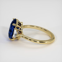 4.03 Ct. Blue Sapphire Ring, 14K Yellow Gold 4