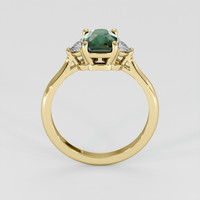 1.62 Ct. Green Sapphire Ring, 14K Yellow Gold 3