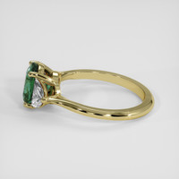 2.16 Ct. Bluish Green Sapphire Ring, 14K Yellow Gold 4