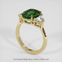 4.05 Ct. Green Sapphire Ring, 14K Yellow Gold 2