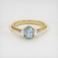 1.13 Ct. Sapphire Ring, 14K Yellow Gold 1