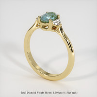 1.13 Ct. Sapphire Ring, 14K Yellow Gold 2