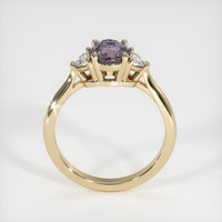 0.92 Ct. Purple Sapphire Ring, 14K Yellow Gold 3