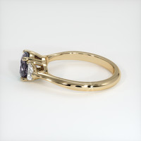 0.92 Ct. Purple Sapphire Ring, 14K Yellow Gold 4