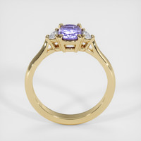 1.25 Ct. Violet Sapphire Ring, 14K Yellow Gold 3