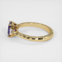 1.25 Ct. Violet Sapphire Ring, 14K Yellow Gold 4