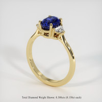 1.76 Ct. Sapphire Ring, 18K Yellow Gold 2