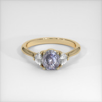1.26 Ct. Bi Color Sapphire Ring, 18K Yellow Gold 1