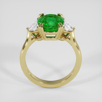 2.46 Ct. Emerald Ring, 18K Yellow Gold 3