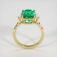 4.83 Ct. Emerald Ring, 18K Yellow Gold 3