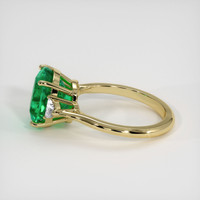 4.83 Ct. Emerald Ring, 18K Yellow Gold 4