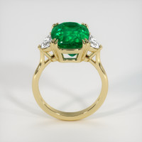 8.62 Ct. Emerald Ring, 18K Yellow Gold 3