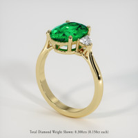 2.50 Ct. Emerald Ring, 18K Yellow Gold 2