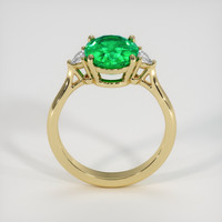 2.50 Ct. Emerald Ring, 18K Yellow Gold 3