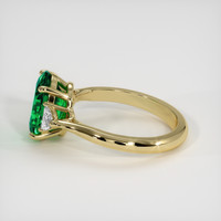 2.50 Ct. Emerald Ring, 18K Yellow Gold 4