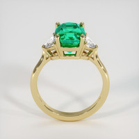 2.26 Ct. Emerald Ring, 18K Yellow Gold 3