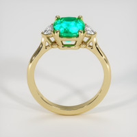 2.03 Ct. Emerald Ring, 18K Yellow Gold 3