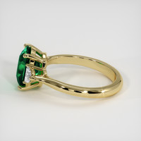 2.50 Ct. Emerald Ring, 18K Yellow Gold 4