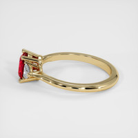 1.16 Ct. Ruby Ring, 18K Yellow Gold 4