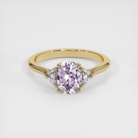 1.11 Ct. Sapphire Ring, 18K Yellow Gold 1