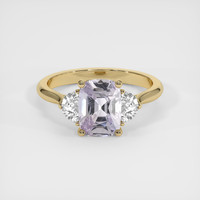 2.34 Ct. Purple Sapphire Ring, 18K Yellow Gold 1