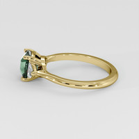 1.62 Ct. Green Sapphire Ring, 18K Yellow Gold 4
