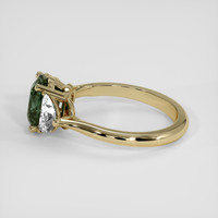 2.08 Ct. Green Sapphire Ring, 18K Yellow Gold 4