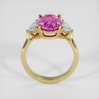 4.15 Ct. Pink Sapphire Ring, 18K Yellow Gold 3