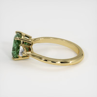 2.78 Ct. Green Sapphire Ring, 18K Yellow Gold 4
