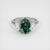 5.46 Ct. Sapphire Ring, 14K Yellow & White 1