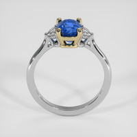 2.03 Ct. Blue Sapphire Ring, 14K Yellow & White 3