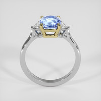 2.57 Ct. Blue Sapphire Ring, 14K Yellow & White 3