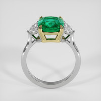 4.03 Ct. Emerald Ring, 18K Yellow & White 3