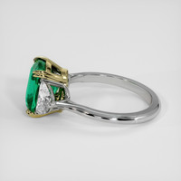 4.03 Ct. Emerald Ring, 18K Yellow & White 4