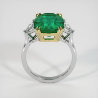 6.36 Ct. Emerald Ring, 18K Yellow & White 3