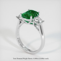 2.28 Ct. Emerald Ring, Platinum 950 2