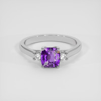 2.11 Ct. Purple Sapphire Ring, Platinum 950 1