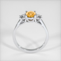 1.16 Ct. Orangish Yellow Sapphire Ring, Platinum 950 3