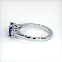 1.03 Ct. Blue Sapphire Ring, 10K White Gold 4