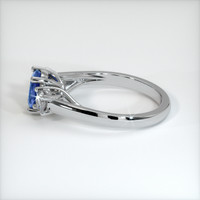 1.20 Ct. Blue Sapphire Ring, 10K White Gold 4