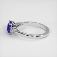2.07 Ct. Blue Sapphire Ring, 14K White Gold 4