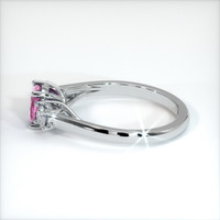 1.41 Ct. Pink Sapphire Ring, 14K White Gold 4