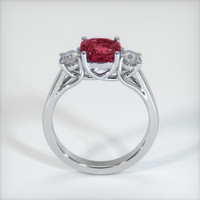 2.17 Ct. Ruby Ring, 14K White Gold 3