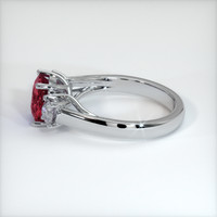 2.17 Ct. Ruby Ring, 14K White Gold 4