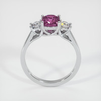 1.37 Ct. Pinkish Purple Sapphire Ring, 14K White Gold 3