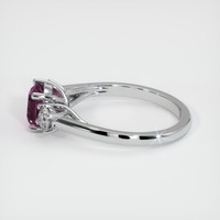 1.37 Ct. Pinkish Purple Sapphire Ring, 14K White Gold 4