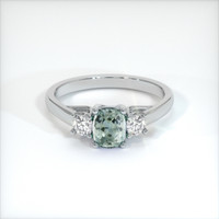 1.07 Ct. Sapphire Ring, 14K White Gold 1