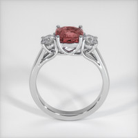 2.00 Ct. Reddish Pink Sapphire Ring, 14K White Gold 3