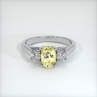 1.28 Ct. Sapphire Ring, 14K White Gold 1