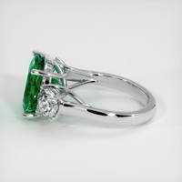 5.33 Ct. Emerald Ring, 18K White Gold 4